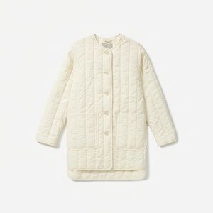 Everlane White Quilted Jacket